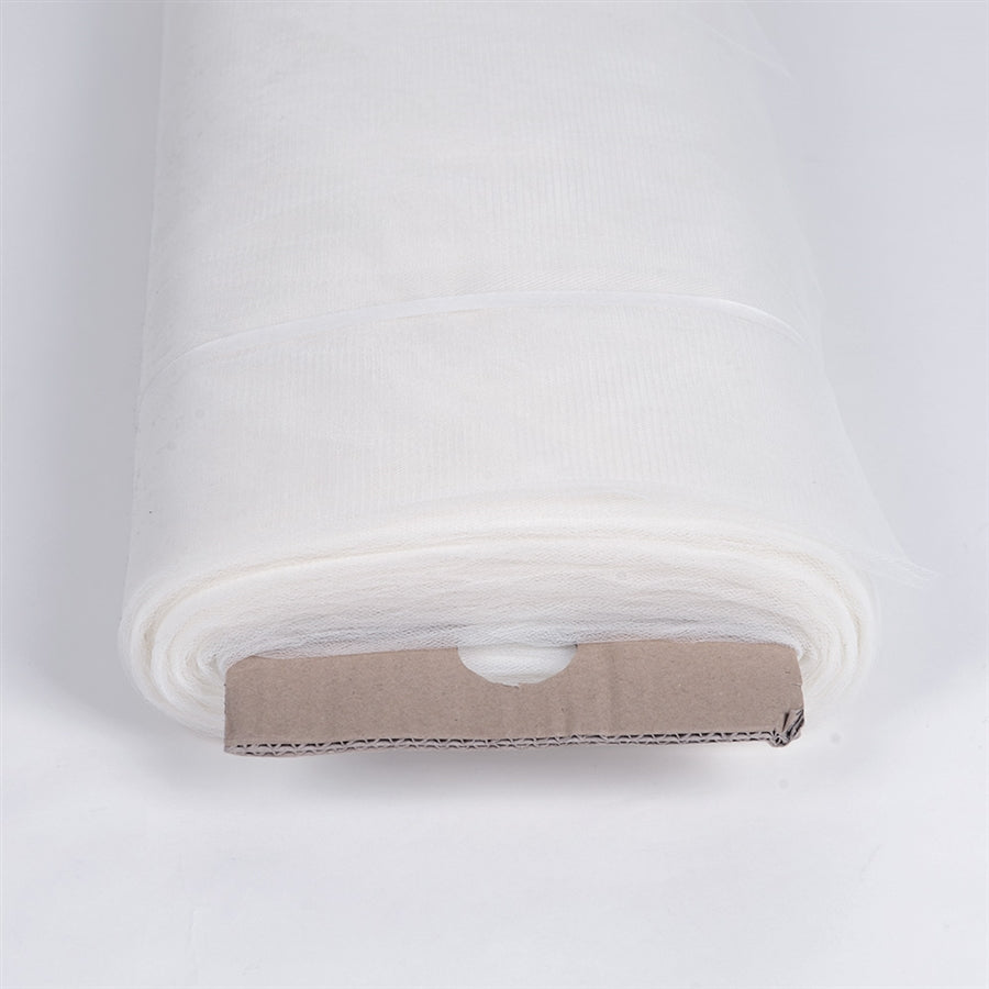 5 Wholesale Tulle Fabric Roll White - at 