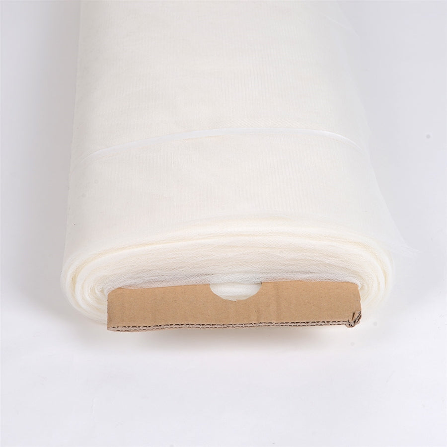 Ivory 108 Inch Tulle Fabric Bolt 50 Yards