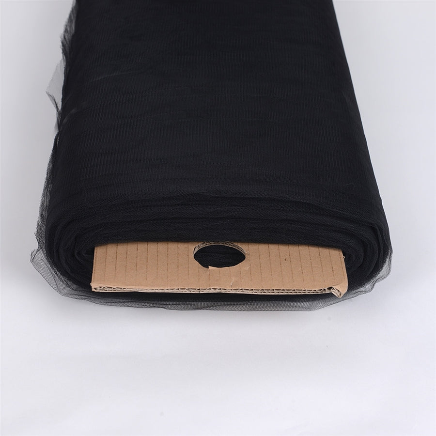 Black 108 Inch Tulle Fabric Bolt 50 Yards