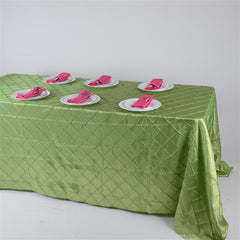 90x132 Inch Pintuck Tablecloths