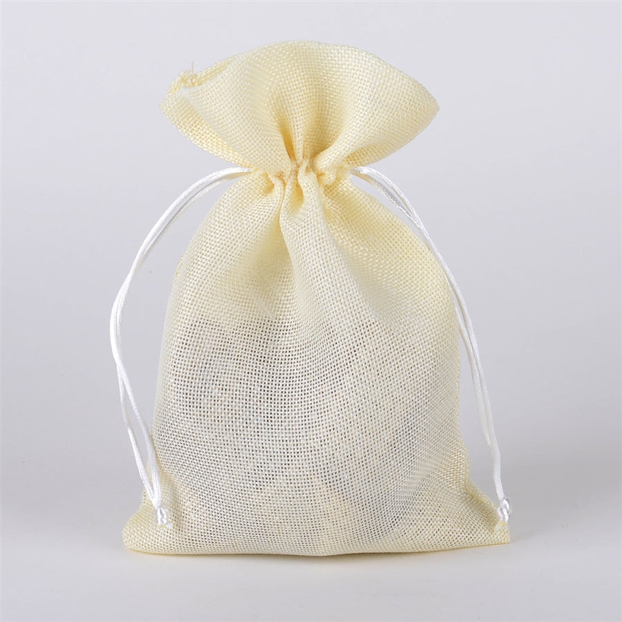 Ivory - 6 inch x 9 inch Burlap Bags