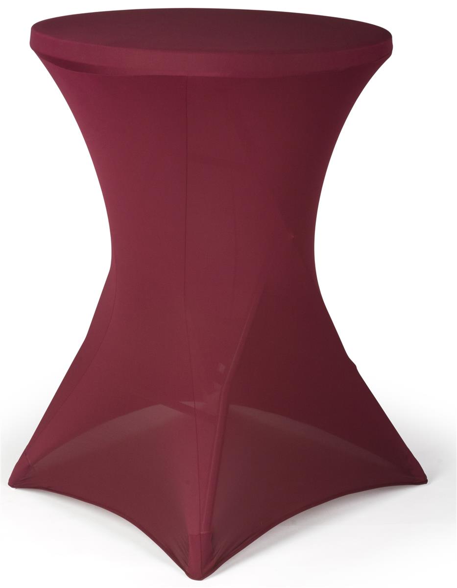 Burgundy Spandex Cocktail Tablecloths