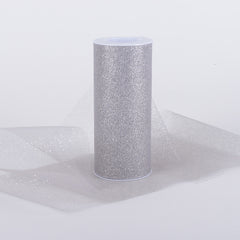 Glitter Tulle Roll 6 Inch x 10 Yards