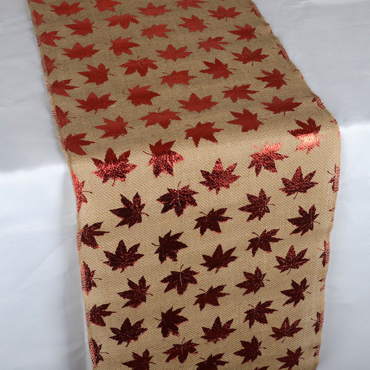 Leaf Natural - 100% Natural Jute Burlap Table Runner ( 14 inch x 108 inches )