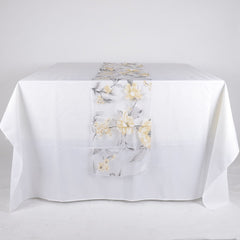 Organza with Flower Print Table Runner
