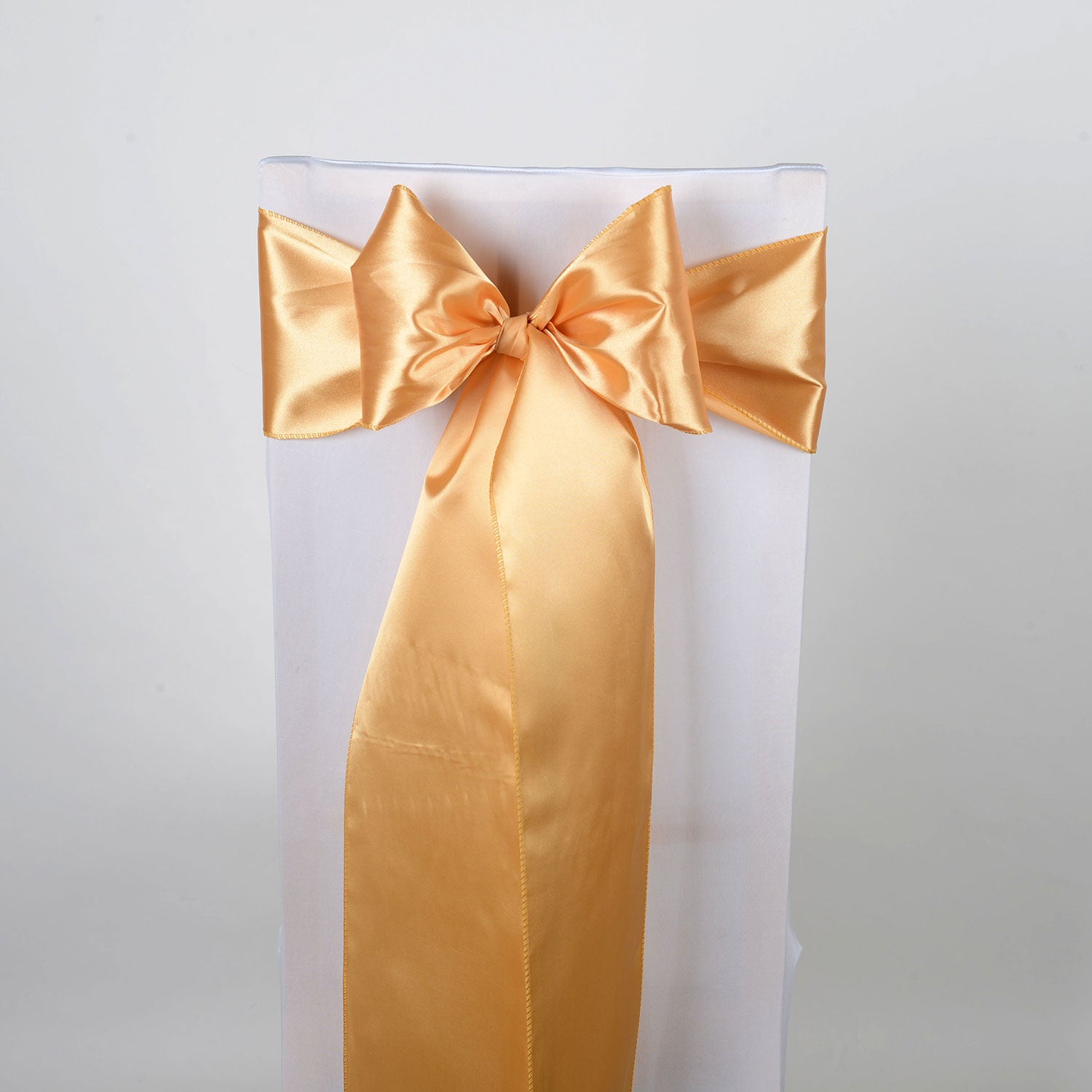 Old Gold - Satin Chair Sash - ( Pack of 10 Piece - 6 inches x 106 inches )