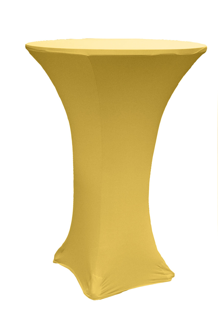 Gold Spandex Cocktail Tablecloths