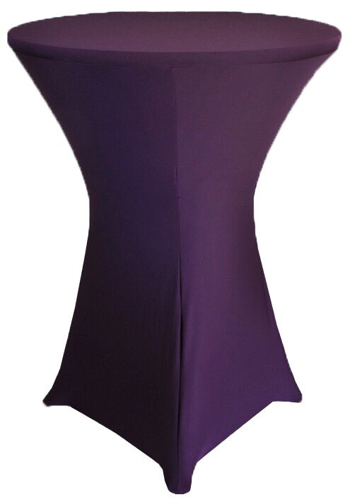 Plum Spandex Cocktail Tablecloths