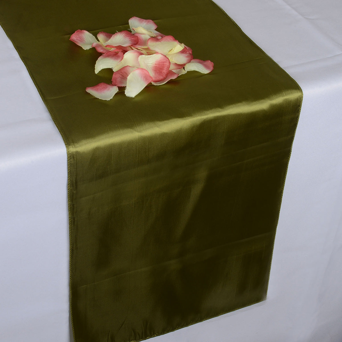 Moss - Satin Table Runner - ( 12 inch x 108 inches )