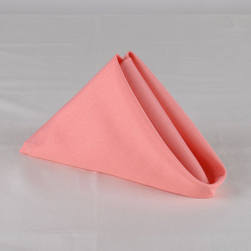 Coral - 17 x 17 Polyester Napkins - ( 17 x 17 - 5 Pieces | 5 Napkins )