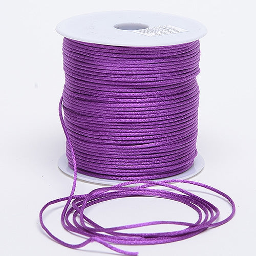 Ultra Violet 3 mm Rattail Satin Cord 100 Yards