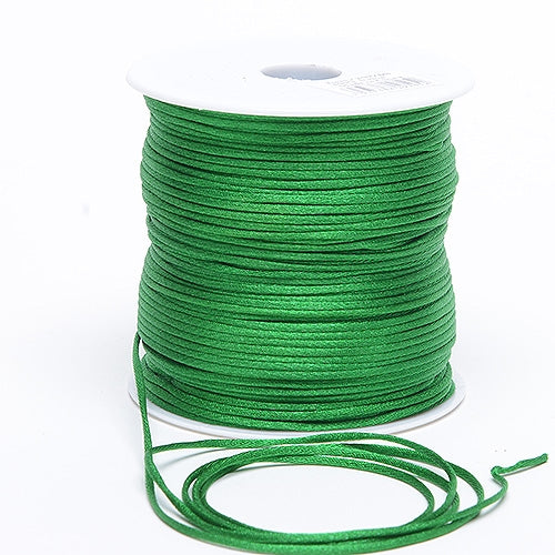 Emerald 3 mm Rattail Satin Cord 100 Yards