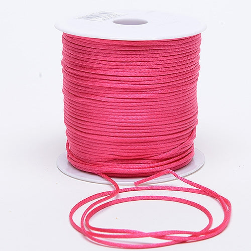 Fuchsia 3 mm Rattail Satin Cord 100 Yards