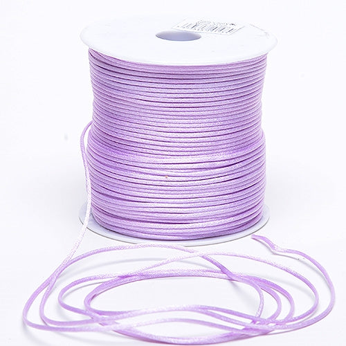 Lavender 3 mm Rattail Satin Cord 100 Yards