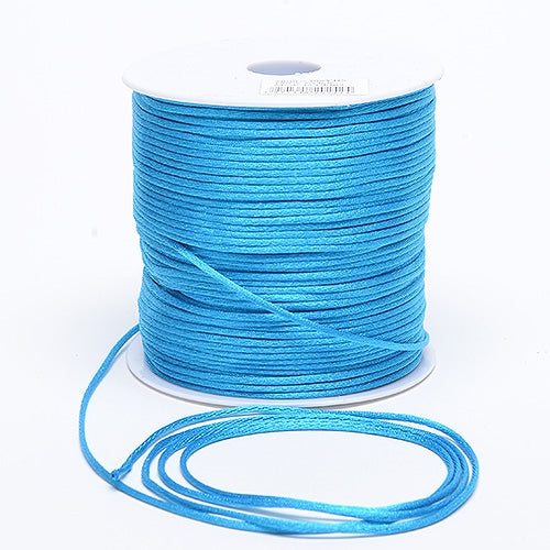 Turquoise 3 mm Rattail Satin Cord 100 Yards