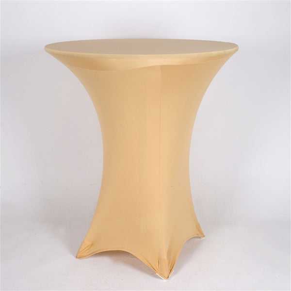 Champagne Spandex Cocktail Tablecloths