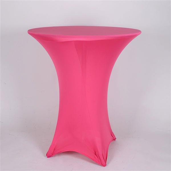 Fuchsia Spandex Cocktail Tablecloths