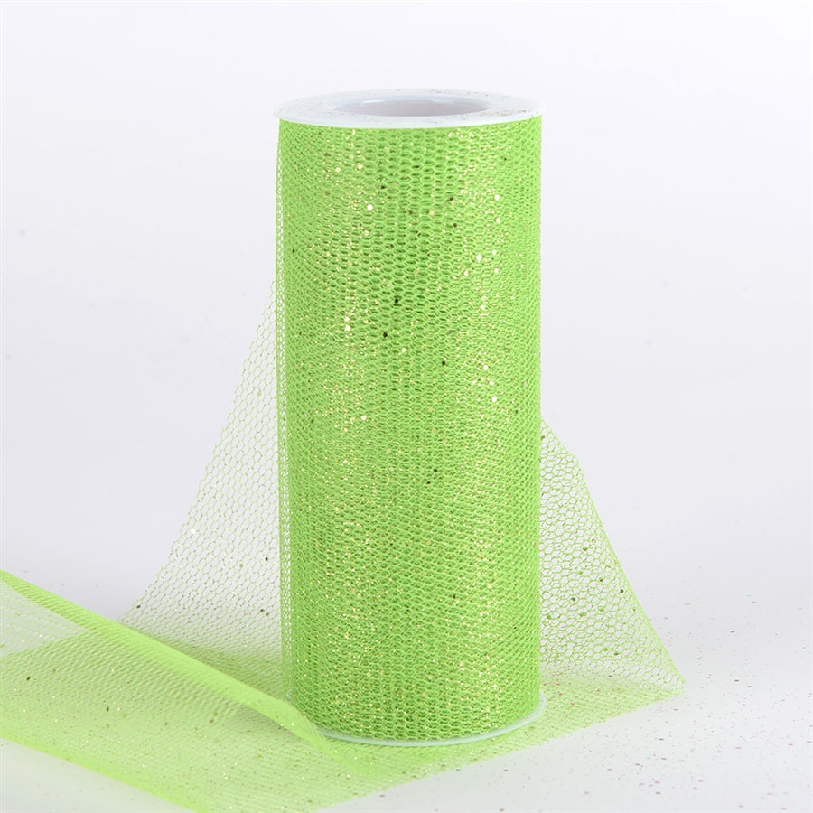 Apple Green Glitter Net 6x10 Yards