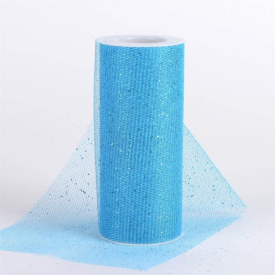 Turquoise Glitter Net 6x10 Yards