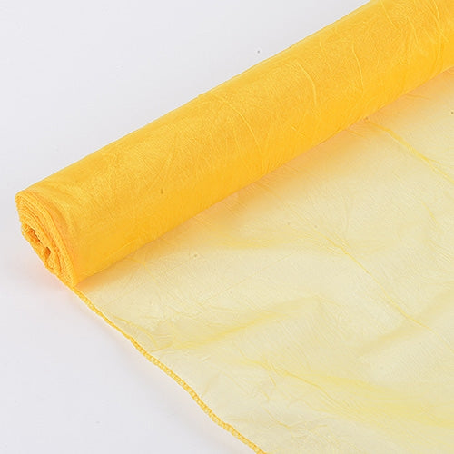 Daffodil Crinkle Organza Fabrics 24x10 Yards