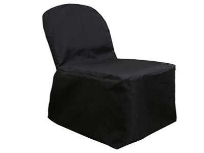 Black Poly Banquet Chair Covers