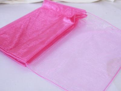 Hot Pink - Organza Table Runners - ( 14 inch x 108 inches )