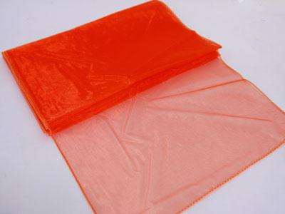 Orange - Organza Table Runners - ( 14 inch x 108 inches )